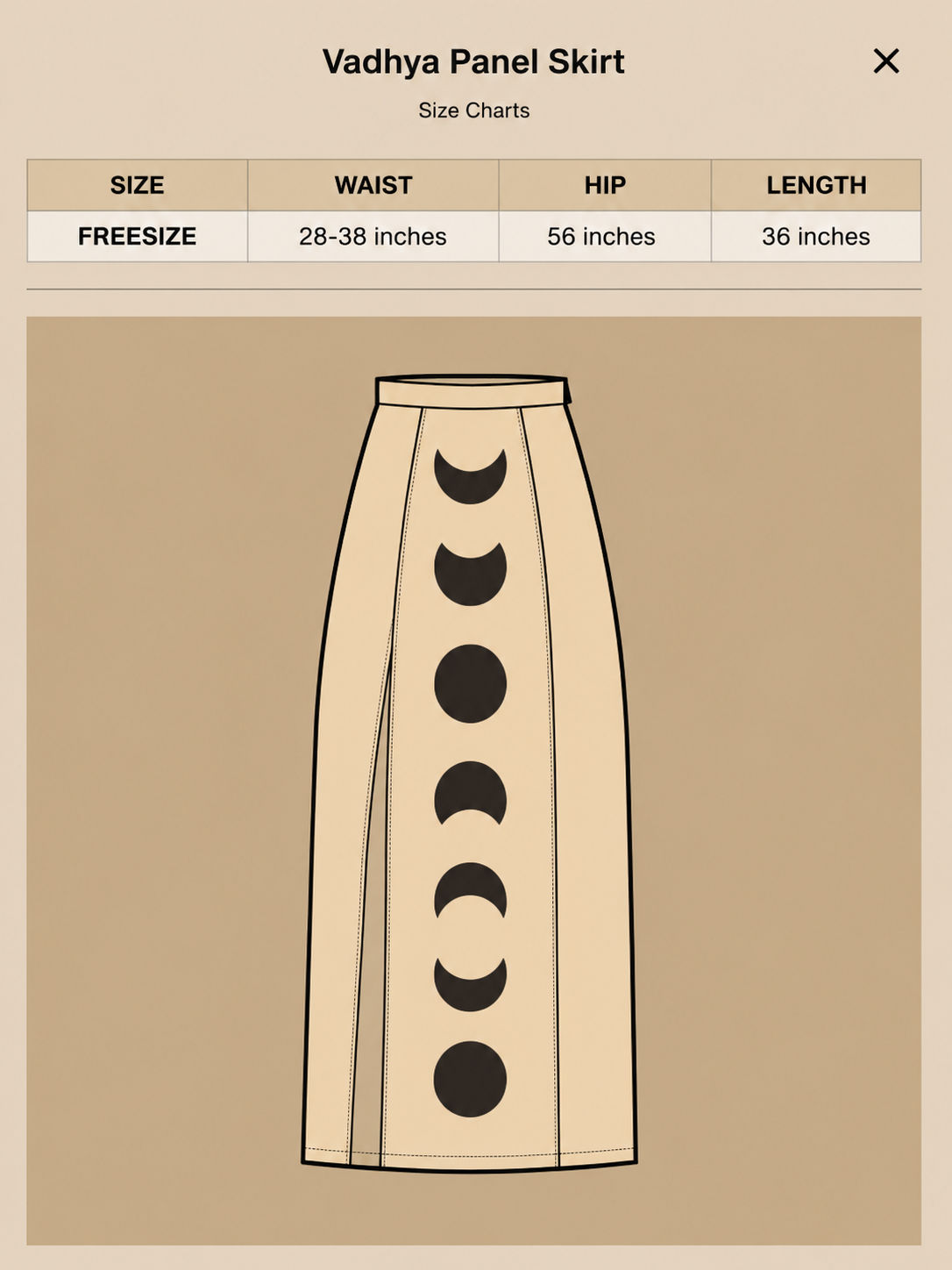 Vadhya Panel Skirt